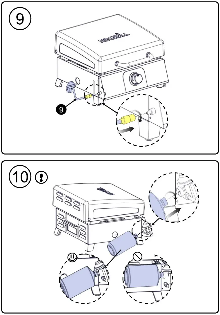 NEXGRILL 820-0081 Daytona 1-Burner Propane Gas Table Top Griddle - Figure 11