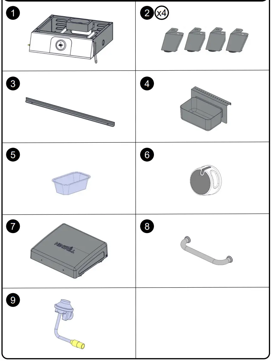 NEXGRILL 820-0081 Daytona 1-Burner Propane Gas Table Top Griddle - Figure 3