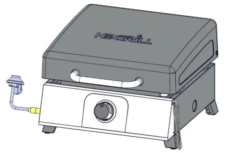 NEXGRILL 820-0081 Daytona 1-Burner Propane Gas Table Top Griddle