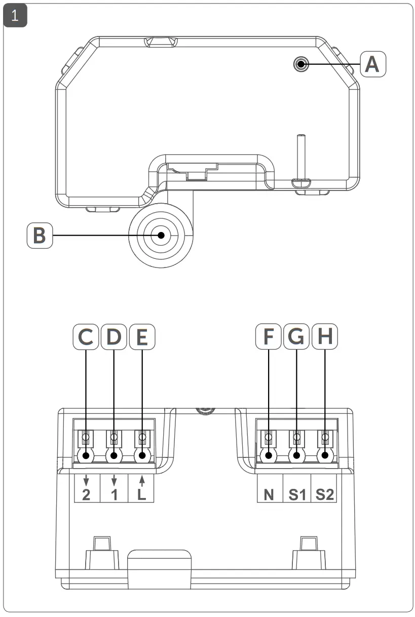 Homematic IP HmIP-FROLL Shutter Actuator Flush-Mount - parts 1