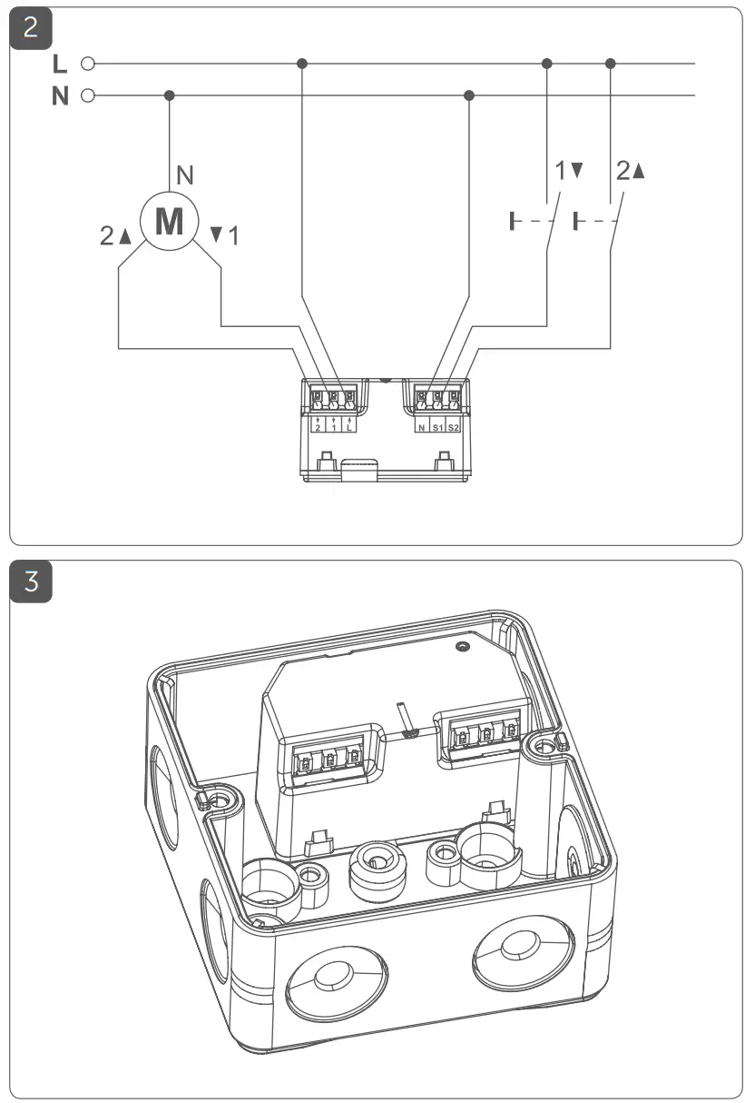 Homematic IP HmIP-FROLL Shutter Actuator Flush-Mount - parts