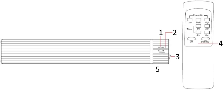SINED CALORE-BIANCO-1500 White Outdoor Heater 04