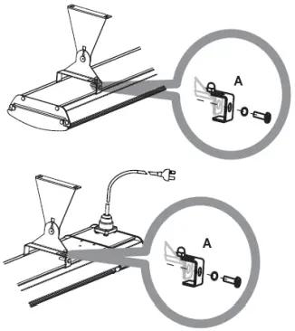 SINED CALORE-BIANCO-1500 White Outdoor Heater A10b