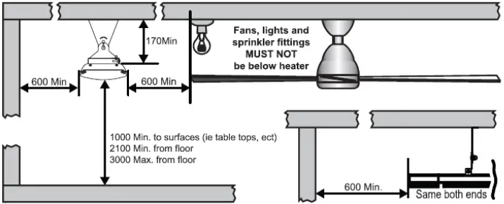 SINED CALORE-BIANCO-1500 White Outdoor Heater A4