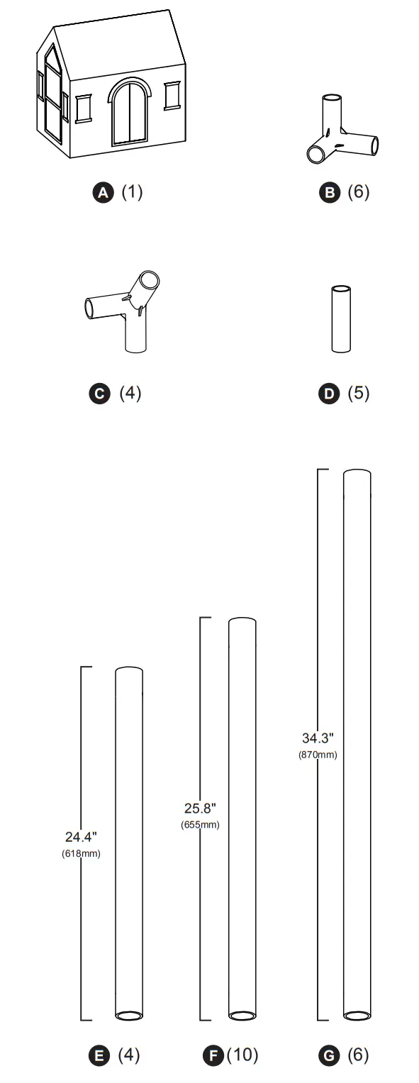 Martha Stewart G78101 Kids' Stable Play Tent - Figure 3