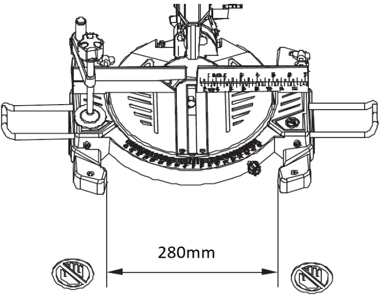 BORMANN BDX2150 Dual Action Miter Saw - Figure 6