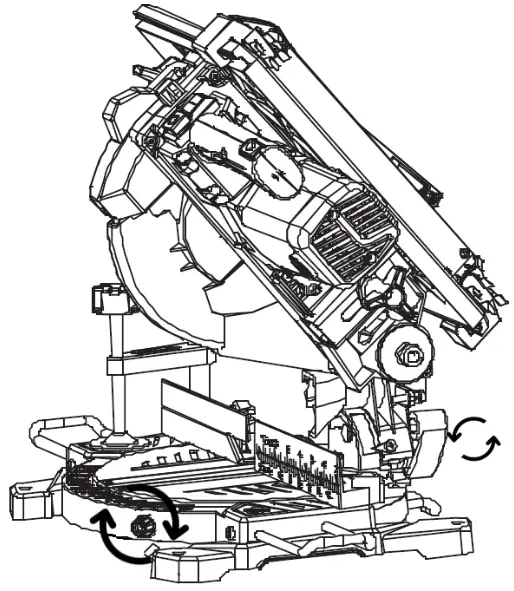 BORMANN BDX2150 Dual Action Miter Saw - Figure 9