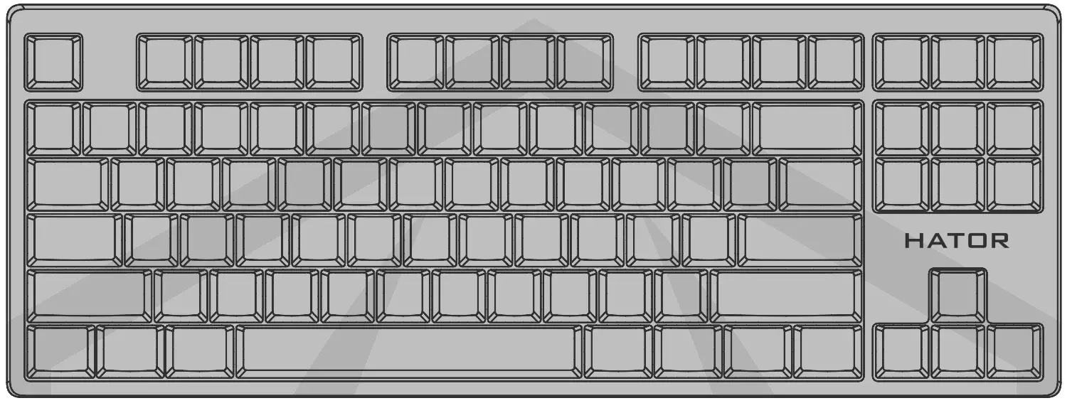 HATOR 632-HTK Rockfall EVO TKL Optical Gaming Keyboard