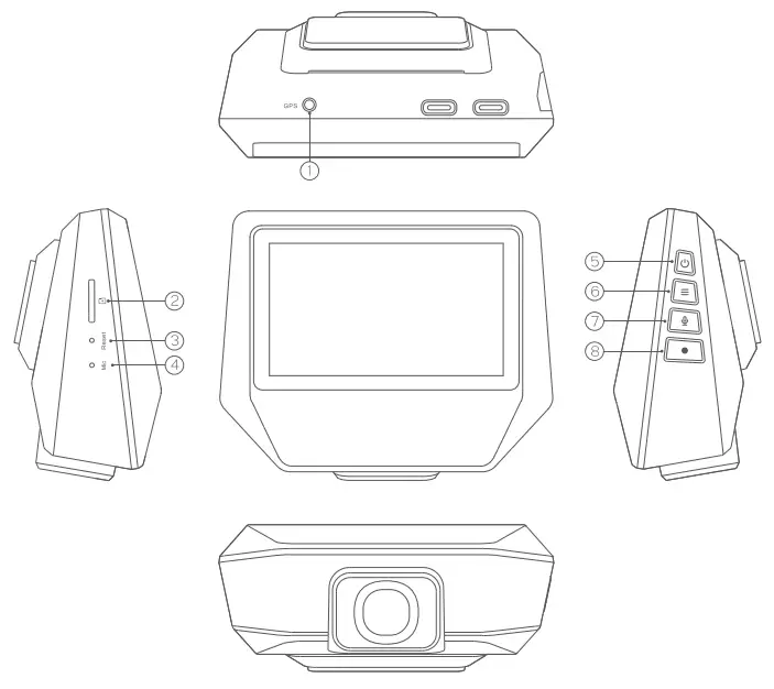 SURFOLA SD710 Dash Camera - Camera