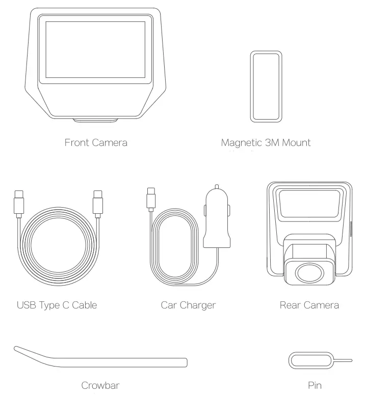 SURFOLA SD710 Dash Camera - Fig