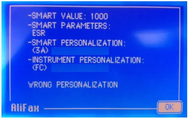 ALIFAX SI R20-MC Automatic ESR Analyze - Fig 30