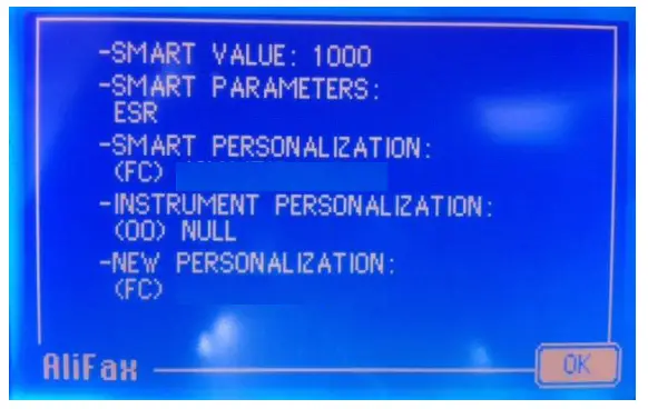 ALIFAX SI R20-MC Automatic ESR Analyze - Fig 31