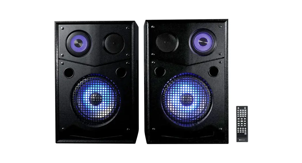Rockville House Party System 10 Inch 1000w Bluetooth Led Booming Bass Home Speakers Owner's Manual