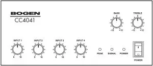 BOGEN CC4041 CC Series Compact Mixer Amplifier