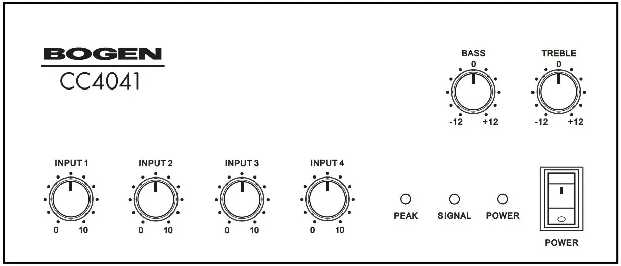 Bogen Cc4041 Cc Series Compact Mixer Amplifier User Manual Bogen Cc4041 Cc Series Compact Mixer Amplifier User Manual