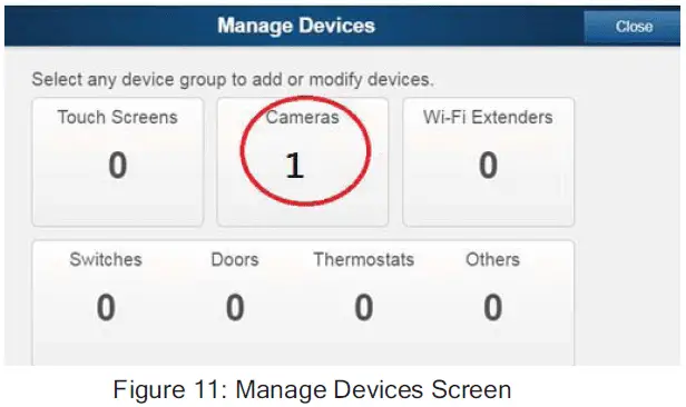 Manage Devices Screen