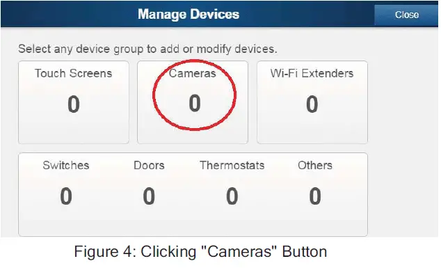 Manage Devices screen