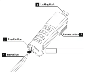 hama Wedge Notebook Combination Lock Instruction - fig
