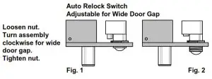 SDC 1490A Extra Narrow Concealed Mortise Bolt Lock Fail Safe - fig