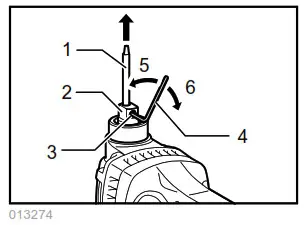makita BJN160 Cordless Nibbler - Removing or installing the punch and die 2