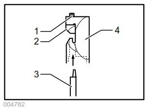 makita BJN160 Cordless Nibbler - Removing or installing the punch and die 4