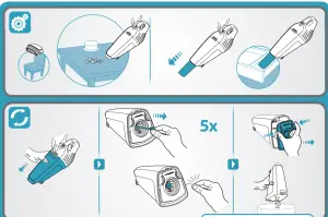 Electrolux ZB6210EB Rapido Vacuum Cleaner-seting