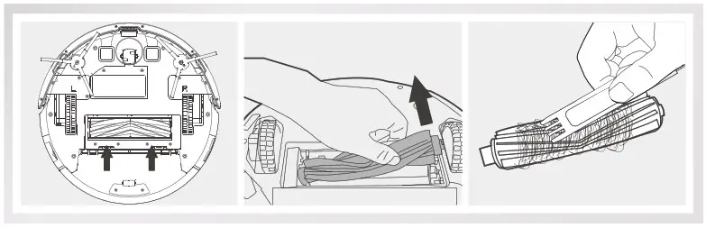 Robotic Vacuum Cleaner ZACO A6 - Maintenance Clean the main brush