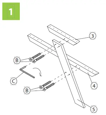 turtleplay TB0020000010 Wooden Kids Picnic Table fig 9