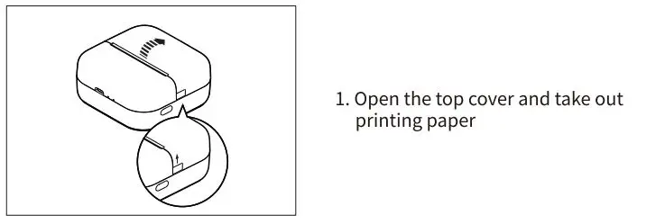 Phomemo M02X Mini Printer User Guide - How to replace the printing paper