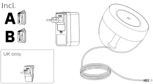 PHILIPS 259960 Iris Hue Personal Wireless Lighting - FIG