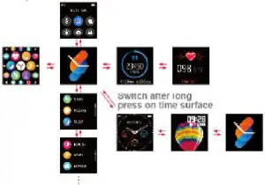 havit M9006 Pro Personal Fitness Watch - power on 1