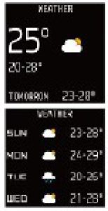 havit M9006 Pro Personal Fitness Watch - weather