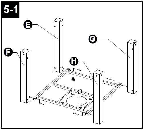 Hiland GSF-DGH Outdoor Gas Firepit-10