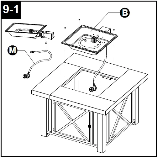 Hiland GSF-DGH Outdoor Gas Firepit-23