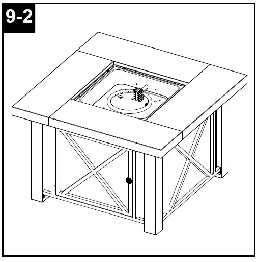 Hiland GSF-DGH Outdoor Gas Firepit-24