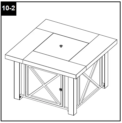 Hiland GSF-DGH Outdoor Gas Firepit-27