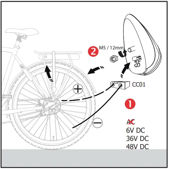 spanninga NR9 Bicycle Light Instruction - fig