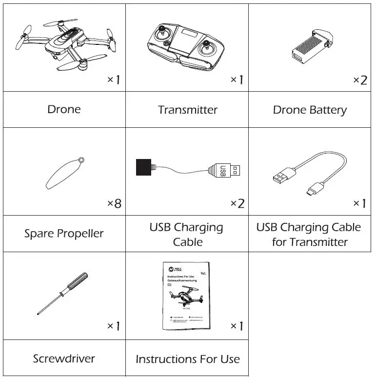 HOLY STONE HS175D Ultralight Drone with 2K Camera-5