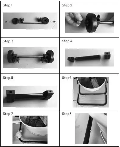 VIVOSUN X002F2JUV7 24-Inch Heavy Duty Floor Fan fig1