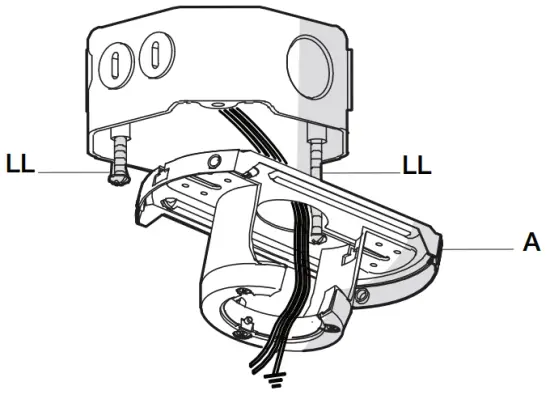 Attaching the fan to the electrical box