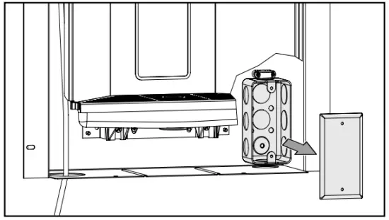 ELKAY LBWD06BKK Built in Filtered Water Dispenser - electrical gang box