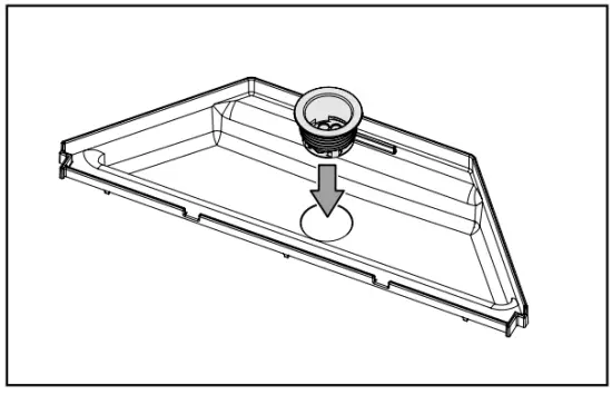 ELKAY LBWD06BKK Built in Filtered Water Dispenser - hole