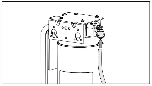 ELKAY LBWD06BKK Built in Filtered Water Dispenser - outlet connector