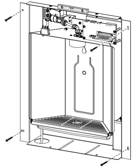 ELKAY LBWD06BKK Built in Filtered Water Dispenser - screws