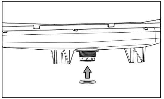 ELKAY LBWD06BKK Built in Filtered Water Dispenser - strainer threads