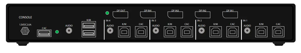 iPGARD SA DPN 2S Advanced 2 Port DisplayPort Secure KVM Switch