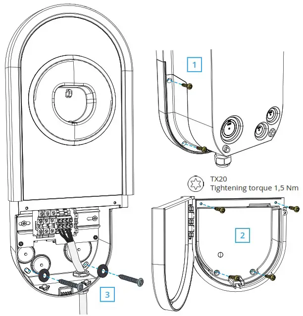 ENSTO One Home 3 6kW Charging Station - Wall mounting 2