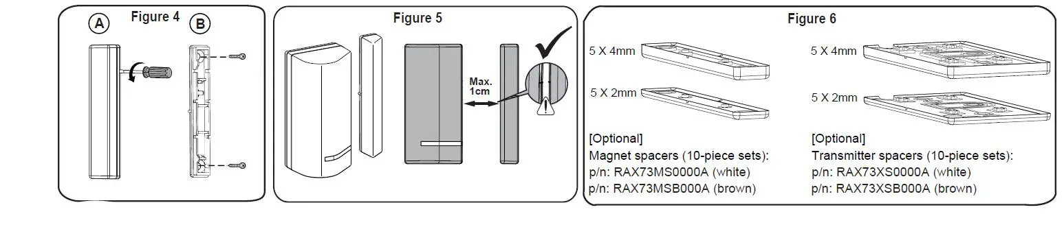 RISCO RWX73F 2-Way Wireless Multi-Function Contact-fig4