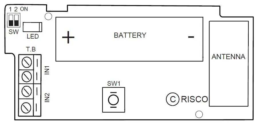RISCO RWX73F 2-Way Wireless Multi-Function Contact-fig6