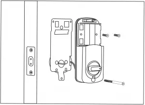 Electronic-Keypad-Deadbolt-Lock-Installation-illustration